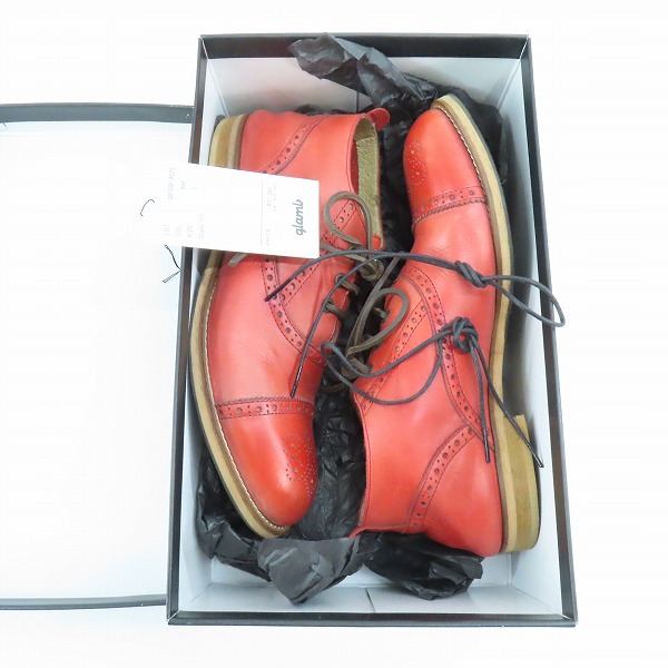 実際に弊社で買取させて頂いたglamb/グラム パンチドキャップトゥ/メダリオン レザーシューズ/1の画像 8枚目