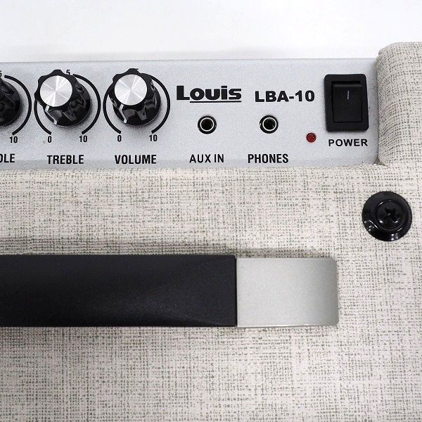 実際に弊社で買取させて頂いたLouis/ルイス LBA-10 Milkey White/ミルキーホワイト ベース用コンボアンプ 10W【動作確認済】の画像 2枚目