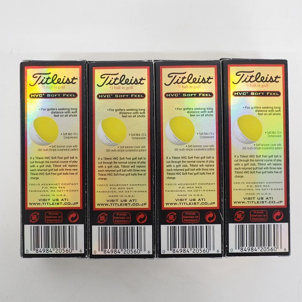 実際に弊社で買取させて頂いた【未使用】Titleist/タイトリスト HVC SOFT FEEL ゴルフボール ホワイト 1ダースの画像 3枚目