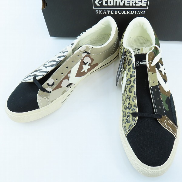 実際に弊社で買取させて頂いた【未使用】CONVERSE/コンバース SKATEBOARDING PRORIDE SK MT OX カモフラ/レオパード スニーカー 1SD110 /29