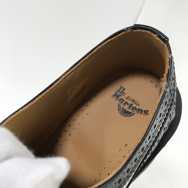実際に弊社で買取させて頂いたDr.Martens/ドクターマーチン BROGUE SHOE BEX/WINGTIP レザー ウイングチップ/ドレスシューズ 10458/UK7の画像 4枚目