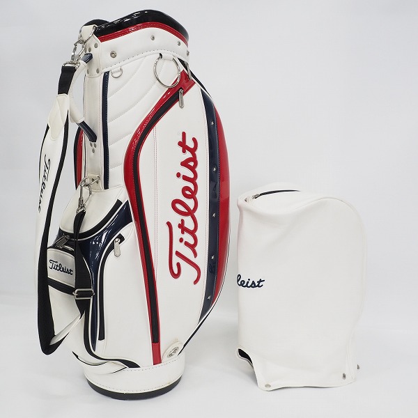 実際に弊社で買取させて頂いたTitleist/タイトリスト CB631 アメリカンカジュアル 9.0型 5分割キャディバッグ トリコロール