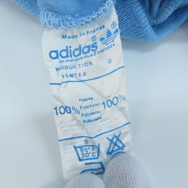 実際に弊社で買取させて頂いたadidas/アディダス 80s-90s/ヴィンテージ/ビンテージ 3STRIPE/3ストライプ トラックジャケット Mの画像 4枚目
