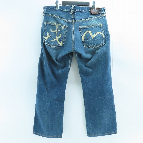 実際に弊社で買取させて頂いたEVISU/エヴィス エビス 戎 カモメペイント デニムパンツ/36×35の画像 1枚目