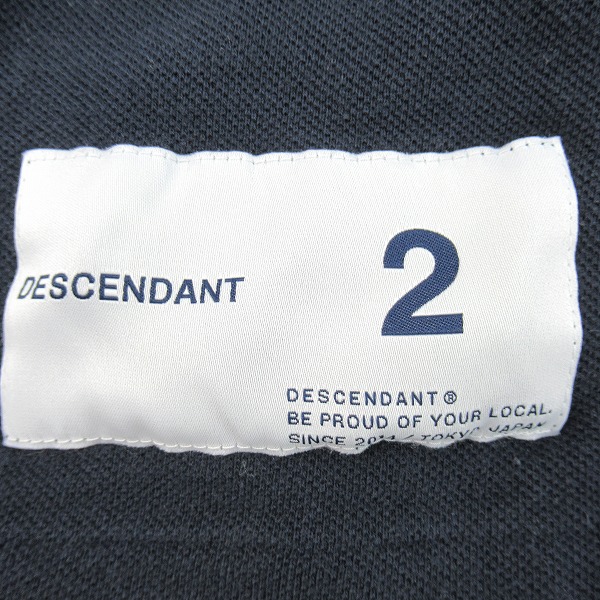 実際に弊社で買取させて頂いたDESCENDANT/ディセンダント クジラロゴ刺繍 半袖ポロシャツ 2の画像 4枚目