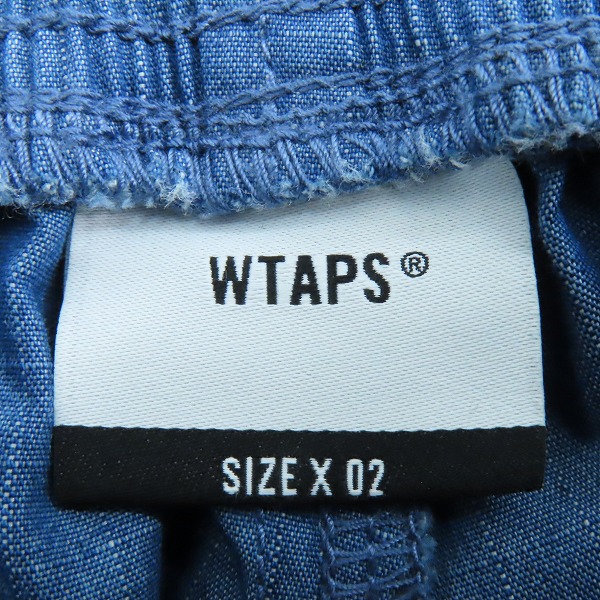 実際に弊社で買取させて頂いたWTAPS/ダブルタップス SEAGULL03/シーガル トラウザーズ リップストップ デニムパンツ 221WVDT-PTM03/02の画像 2枚目