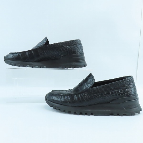 実際に弊社で買取させて頂いたTOD'S/トッズ クロコ型押し コインローファー /6の画像 3枚目