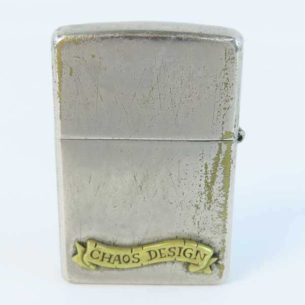 実際に弊社で買取させて頂いたZIPPO/ジッポ RUDE GALLERY/ルードギャラリー CHAOS DESIGN スカル 2008年製の画像 1枚目