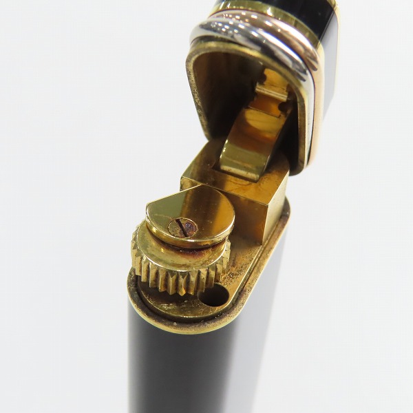 実際に弊社で買取させて頂いた(1)Cartier/カルティエ ガスライター ブラック×ゴールドの画像 6枚目