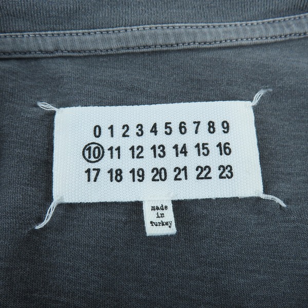 実際に弊社で買取させて頂いた【JPタグ】Maison Martin Margiela 10/メゾンマルタンマルジェラ 半袖 Tシャツ S50GC0608 S23616 グレー系/M の画像 2枚目