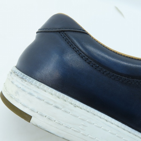 実際に弊社で買取させて頂いたBERLUTI/ベルルッティ ローカットスニーカー ネイビー 1126/8の画像 9枚目