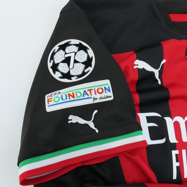 実際に弊社で買取させて頂いたPUMA/プーマ ACミラン 22/23 #10 Brahim Díaz/ブライムディアス レプリカユニフォーム 765824-01/Lの画像 6枚目