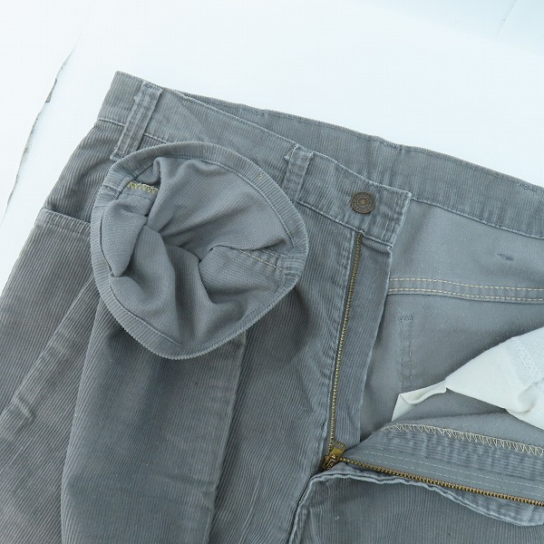 実際に弊社で買取させて頂いたLevis/リーバイス 80s ヴィンテージ 刻印536 白タブ コーデュロイパンツ 519-1555 W33 L34の画像 2枚目