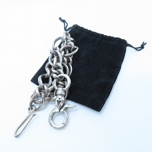 実際に弊社で買取させて頂いたCELT&COBRA/ケルトアンドコブラ Argent Gleam/アージェントグリｰム製 ウォレットチェーン 1クリップの画像 7枚目