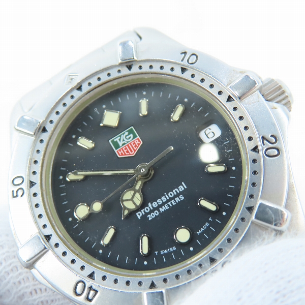 実際に弊社で買取させて頂いたTAG HEUER/タグホイヤー Professional 200M WE1210-R 腕時計【動作未確認】の画像 5枚目