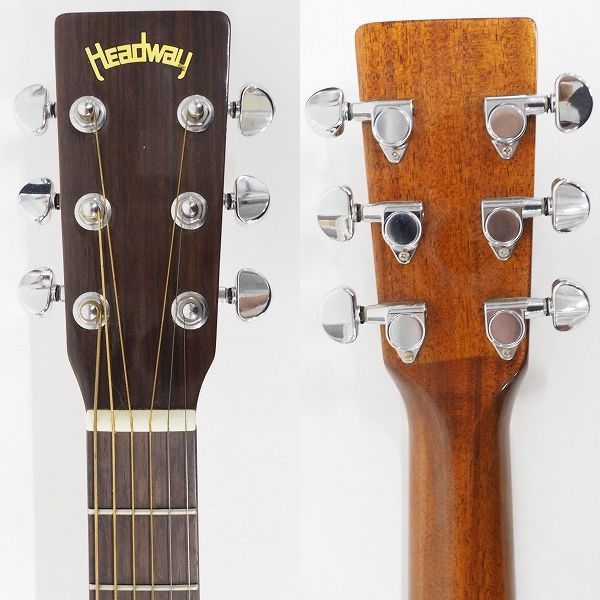 実際に弊社で買取させて頂いた★Headway/ヘッドウェイ HGC-280 NA ニューヨーカースタイル アコースティックギター/アコギ ソフトケース付の画像 2枚目