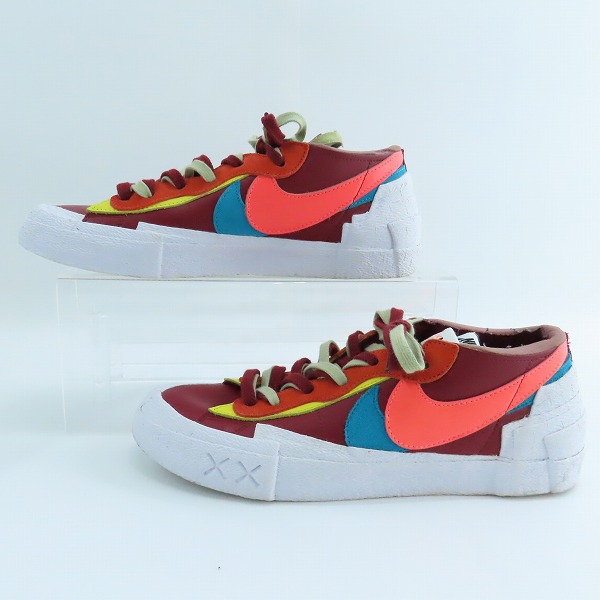 実際に弊社で買取させて頂いたNIKE×SACAI×KAWS/ナイキ×サカイ×カウズ BLAZER LOW Team Red DM7901-600/28の画像 3枚目