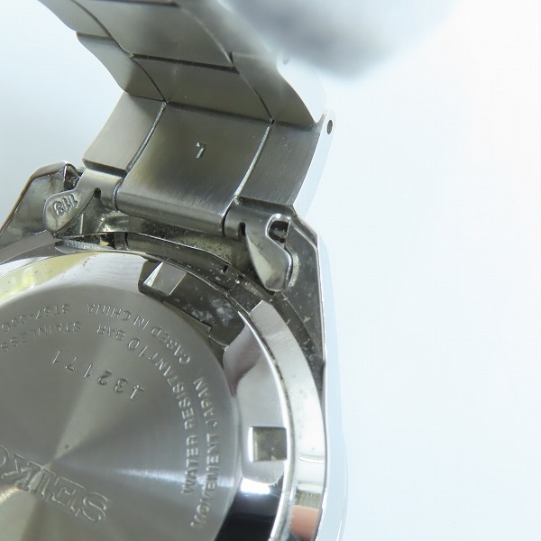 実際に弊社で買取させて頂いたSEIKO/セイコー スピリット クロノグラフ クオーツ腕時計 8T67-00C0 ブルー文字盤 シルバーの画像 6枚目