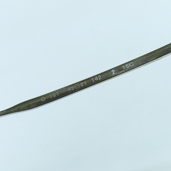 実際に弊社で買取させて頂いた999.9/フォーナインズ メガネフレーム アイウェア 度入り O-15Tの画像 7枚目