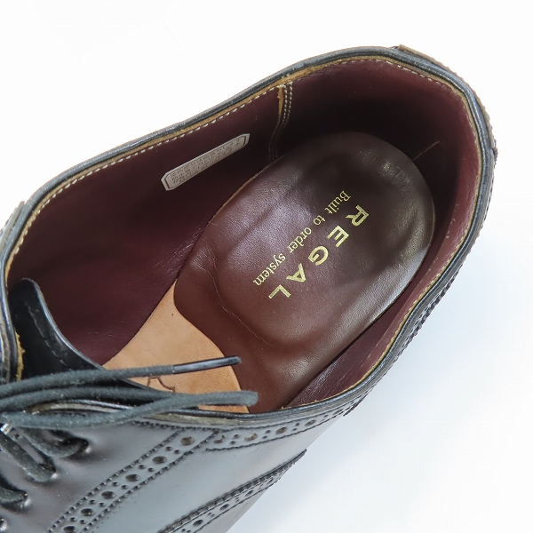 実際に弊社で買取させて頂いたREGAL/リーガル セミブローグ/レースアップシューズ W31T/27の画像 4枚目