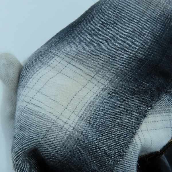 実際に弊社で買取させて頂いたNEIGHBORHOOD/ネイバーフッド 20SS B&C/C-SHIRT.LS 201ARNH-SHM03 オンブレ チェック ネルシャツ/Mの画像 7枚目