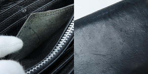 実際に弊社で買取させて頂いたCHROME HEARTS/クロムハーツ フルゼロピラミッドスタッズ REC-F ジップロングウォレットの画像 9枚目