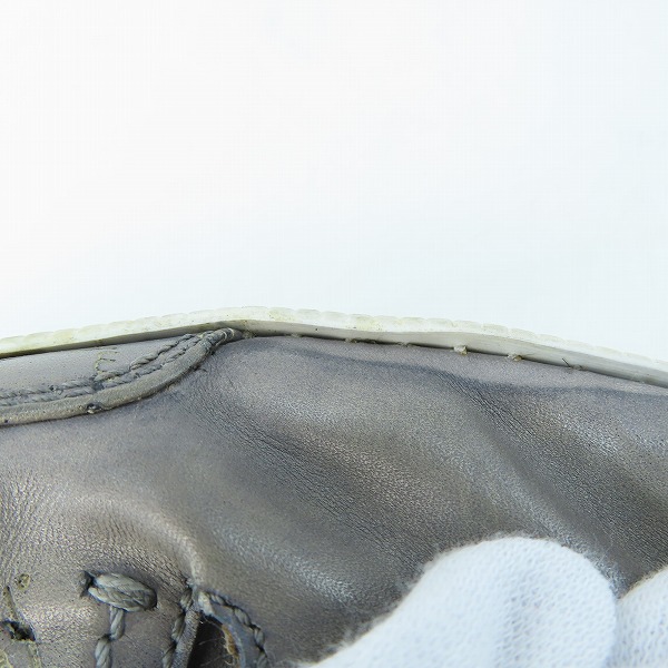 実際に弊社で買取させて頂いたBERLUTI/ベルルッティ カリグラフィプリント レザーローカットスニーカー グレー 0137/8の画像 7枚目