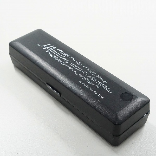 実際に弊社で買取させて頂いたM.SUZUKI/スズキ SU-21W Humming 高級ハミング 21穴 複音ハーモニカ Cm調 ハーモニカ ケース付きの画像 7枚目