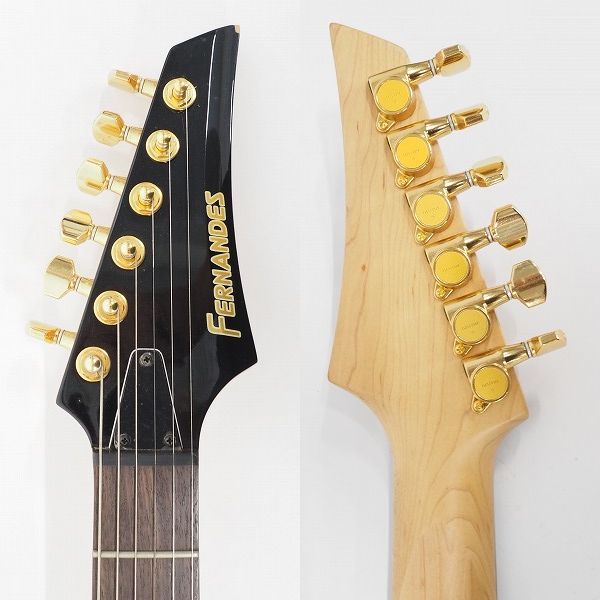 実際に弊社で買取させて頂いた★FERNANDES/フェルナンデス 型番不明 ストラトシェイプSSH エレキギター 日本製 ソフトケース付の画像 2枚目