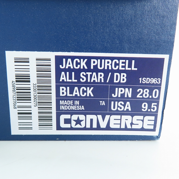 実際に弊社で買取させて頂いたCONVERSE×DOUBLET/コンバース×ダブレット JACK PURCELL ALL STAR/ジャックパーセル オールスター/DB 1SD963/28の画像 9枚目
