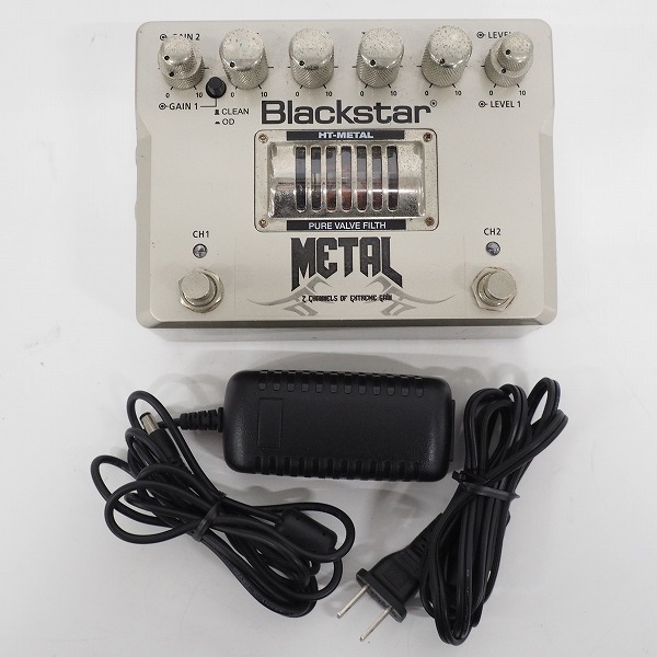 実際に弊社で買取させて頂いた【使用感有り】Blackstar/ブラックスター HT-METAL 真空管 ディストーション エフェクター ACアダプター付/動作確認済