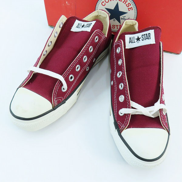 実際に弊社で買取させて頂いたCONVERSE/コンバース ALL STAR OX USA製 MAROON スニーカー M9691/8