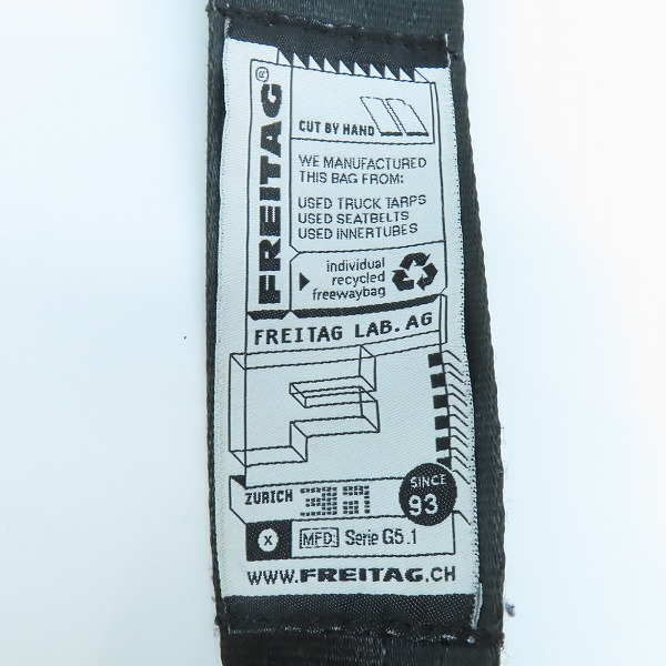 実際に弊社で買取させて頂いたFREITAG/フライターグ F11 LASSIE/ラッシー メッセンジャーバッグ/ショルダーバッグ の画像 5枚目