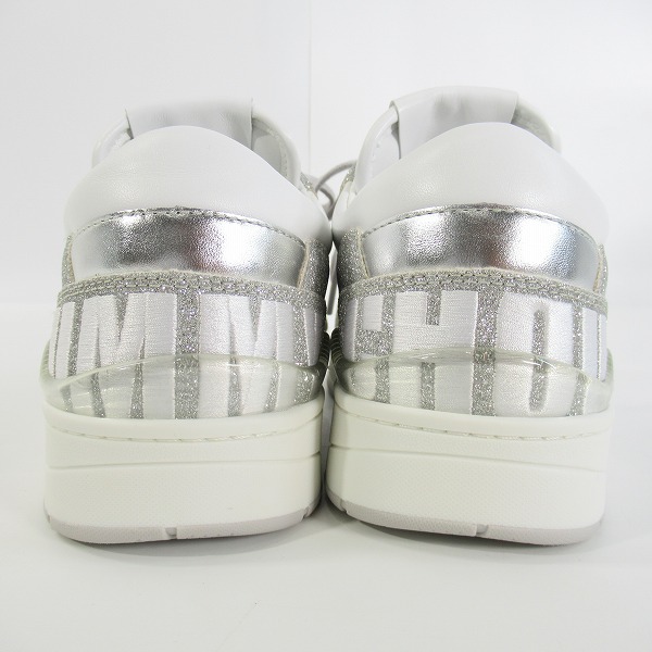 実際に弊社で買取させて頂いたJIMMY CHOO/ジミーチュウ FLORENT/M QYA X SILVER/WHITE スニーカー/41の画像 1枚目