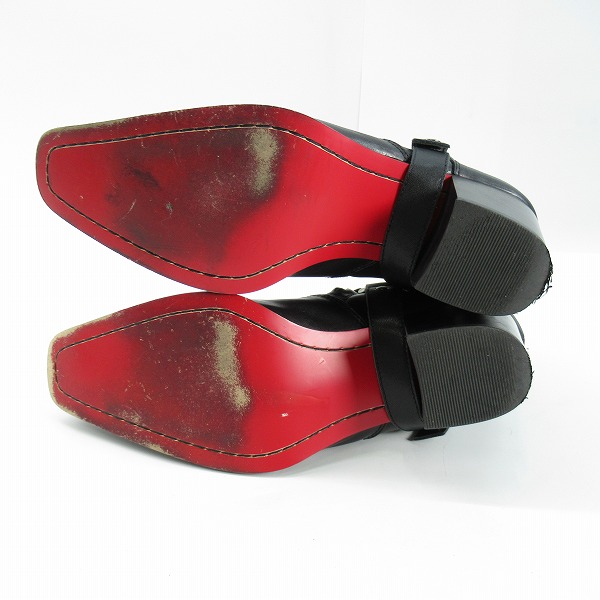 実際に弊社で買取させて頂いたBUFFALO BOBS/バッファローボブズ ZIGGY-SMOOTH/ジギースムース カウレザー ヒールブーツ/41の画像 2枚目