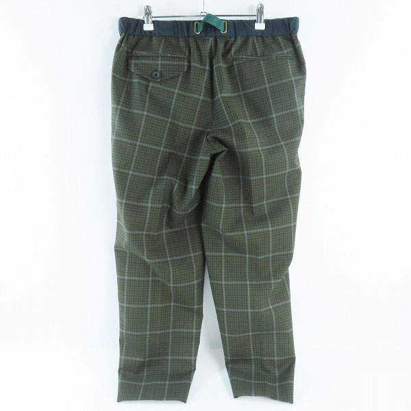 実際に弊社で買取させて頂いたkolor/カラー ストレートパンツ ベルト チェック 19WBM-P07142/3の画像 1枚目