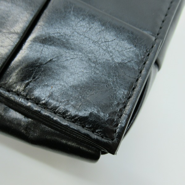 実際に弊社で買取させて頂いたBOTTEGA VENETA/ボッテガヴェネタ クロスボディバッグ/ショルダーバッグ ブラック 667048 VCQ72の画像 8枚目
