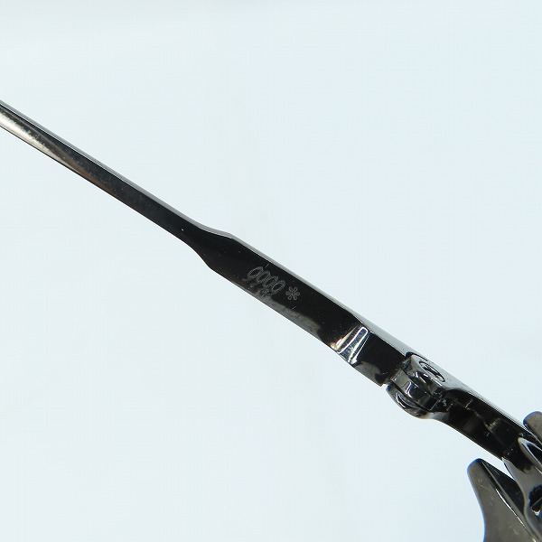 実際に弊社で買取させて頂いた999.9/フォーナインズ ハーフリム アイウエア/メガネフレーム S-350Tの画像 7枚目