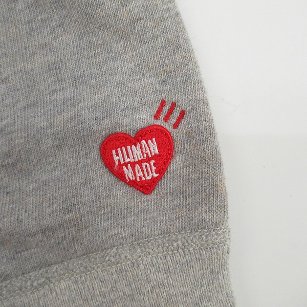 実際に弊社で買取させて頂いたWTAPS×HUMAN MADE/ダブルタップス×ヒューマンメイド トランプ プルオーバースウェットパーカー XLの画像 4枚目