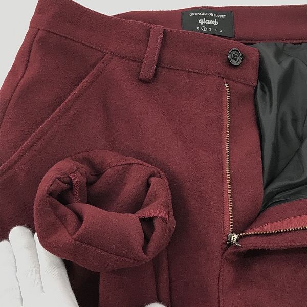 実際に弊社で買取させて頂いたglamb/グラム Noel cropped slacks スラックスパンツ GB16WT/P19 /1の画像 6枚目