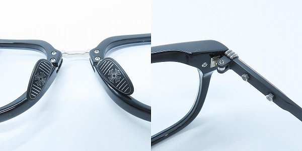 実際に弊社で買取させて頂いた【ワランティ付き】CHROME HEARTS/クロムハーツ TITANASLUVR  眼鏡フレーム/アイウェア ケース付きの画像 3枚目