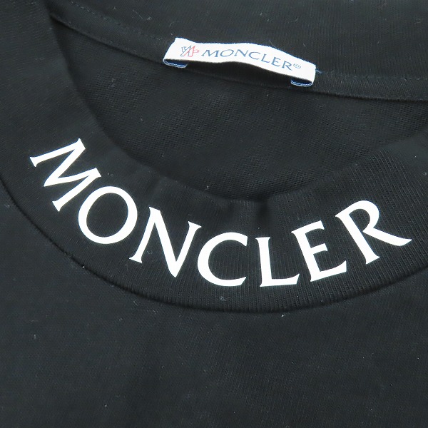 実際に弊社で買取させて頂いた【JPタグ】MONCLER/モンクレール ネックロゴ Ｔシャツ ブラック H20918C00040/Mの画像 7枚目