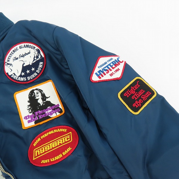 実際に弊社で買取させて頂いた【未使用】HYSTERIC GLAMOUR/ヒステリックグラマー RACING JACKET レーシングジャケット 0221AB01 Lの画像 6枚目