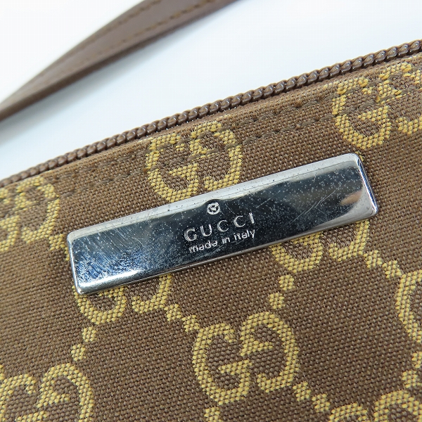 実際に弊社で買取させて頂いたGUCCI/グッチ GGキャンバス ハンドバッグ/アクセサリーポーチ 039 1103 2123の画像 6枚目