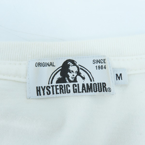 実際に弊社で買取させて頂いたHYSTERIC GLAMOUR×MEDICOM TOY/ヒステリックグラマー×メディコムトイ BE@R&GIRL 2019 プリント Tシャツ 02192CT23 Mの画像 2枚目