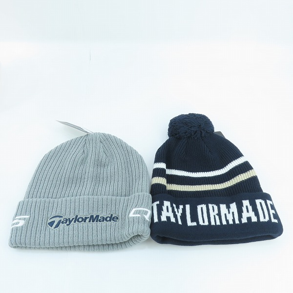 実際に弊社で買取させて頂いた【未使用】TaylorMade/テーラーメイド ツアービーニー ニットキャップ  2点セット