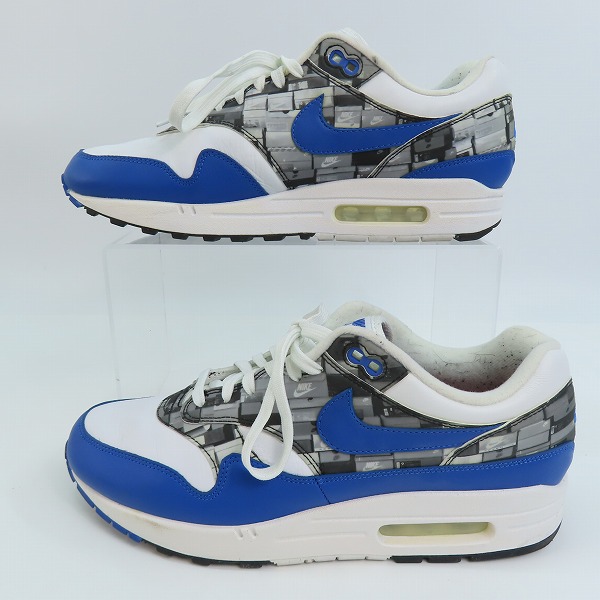 実際に弊社で買取させて頂いたNIKE×atmos/ナイキ×アトモス AIR MAX 1 PRNT/エアマックス1 プリント BLUE WE LOVE NIKE AQ0927-100/28の画像 3枚目