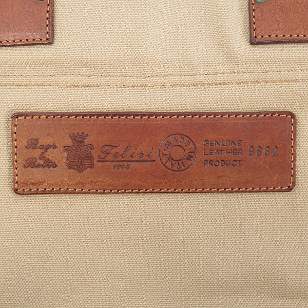 実際に弊社で買取させて頂いたFelisi/フェリージ キャンバス トートバッグ 9882の画像 3枚目