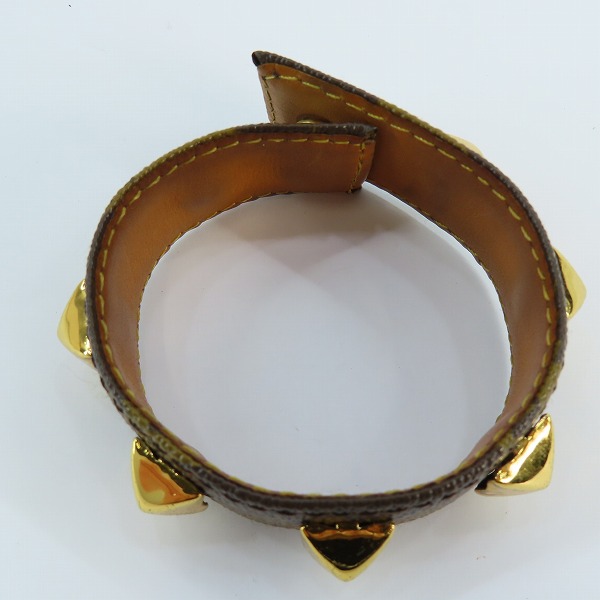 実際に弊社で買取させて頂いたUNDERCOVER/アンダーカバー レザー スタッズ バングルの画像 4枚目