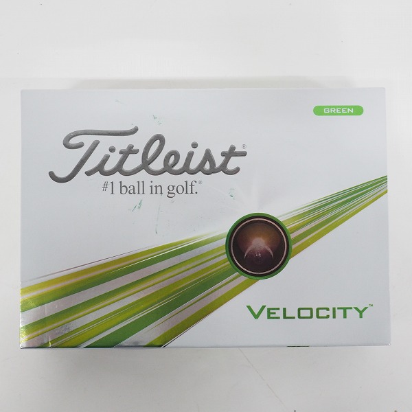 実際に弊社で買取させて頂いた【未使用】Titleist/タイトリスト VELOCITY/ベロシティ ゴルフボール GREEN/グリーン 1ダース の画像 2枚目